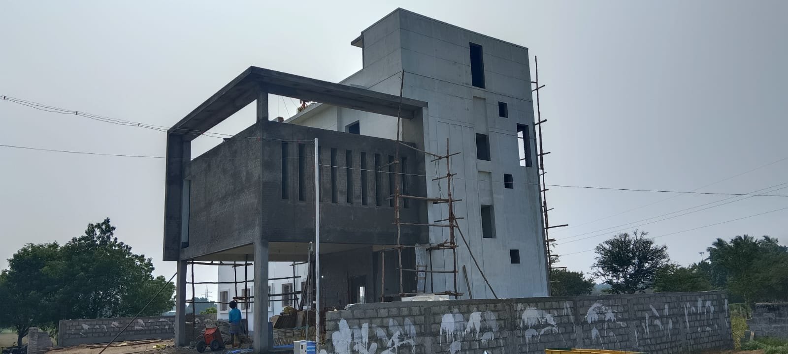 Commercial building RCC structure under construction