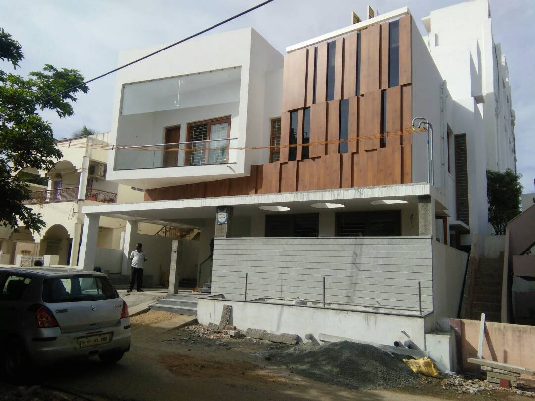 Completed contemporary family residence, residential project in Karur